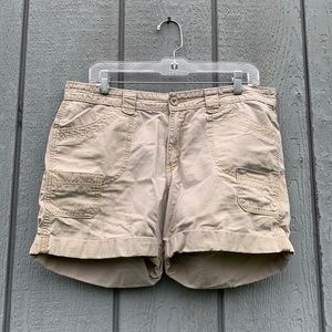 Levi Khaki Cotton Shorts